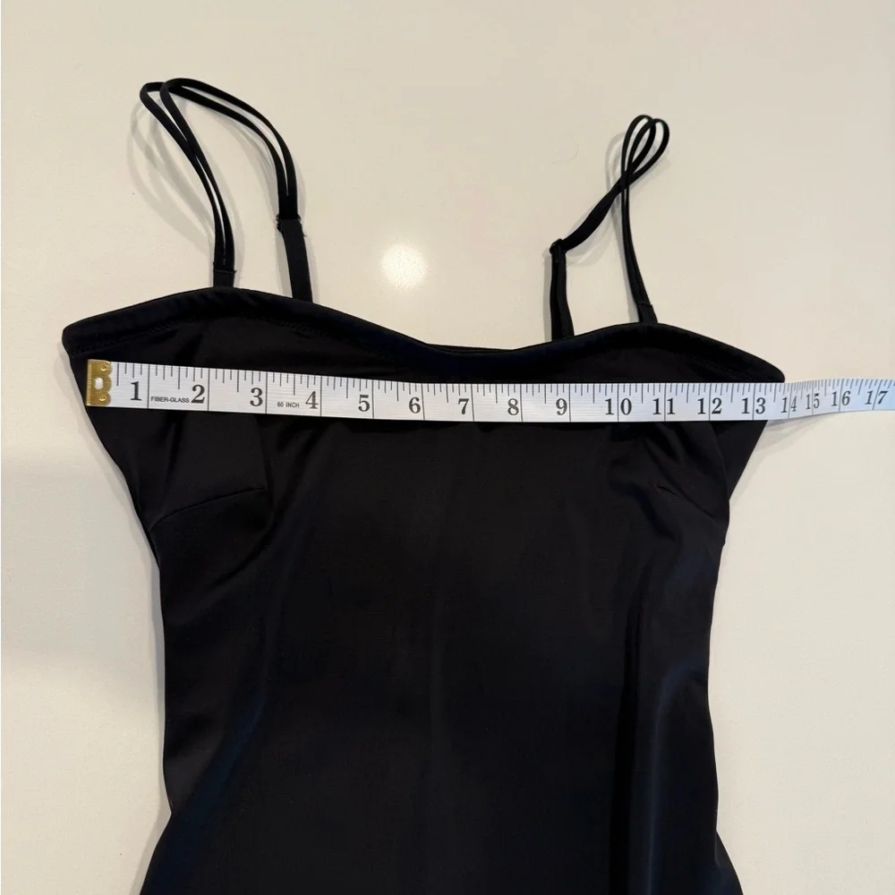 Assets by SPANX Strapless Black Slip Dress Shapewear Waist Control Seamless Sz L - Picture 4 of 5